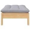 vidaXL Solid Pinewood 2-Seater Patio Sofa in Gray with Cushions - Versatile Modular Design for Customizable Outdoor Lounge Settings - 4 of 4