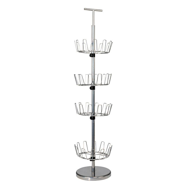 Household Essentials 4 Tier Shoe Tree Silver, 6 of 11