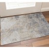 HomeRoots 2' X 3' Ivory Gray And Tan Abstract Distressed Area Rug - 2 of 4