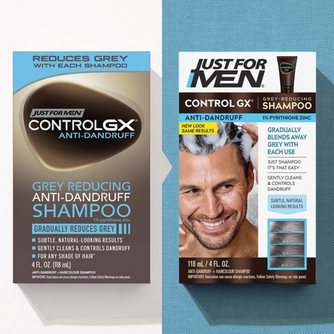 Just For Men Control Gx Gray Reducing Anti-dandruff Shampoo - 4 Fl Oz :  Target