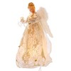 Kurt Adler UL 10-Light 12" Ivory and Gold Angel Treetop - 4 of 4