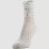 Peds Women's Ruffle Top 2pk Quarter Socks - 5-10 - 3 of 4
