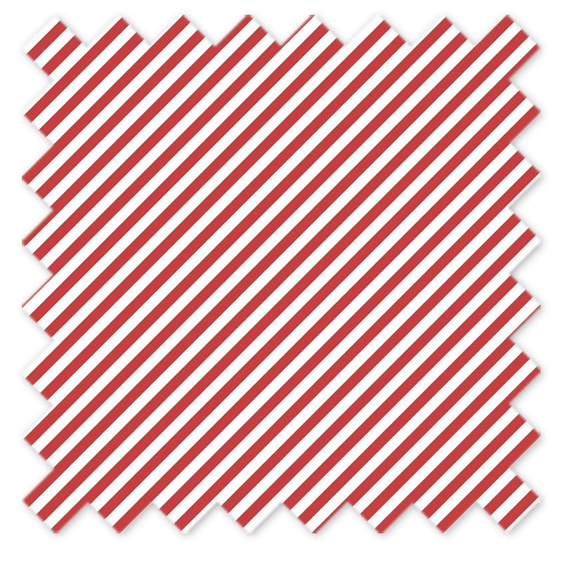 Bacati - Space Red Warp Pin Stripes Cotton Crib/Toddler Crib Skirt, 4 of 5