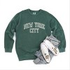 Simply Sage Market Embroidered New York Varsity Garment Dyed Sweatshirt - 3 of 4