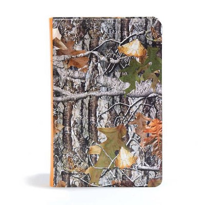 CSB Sportsman's Bible: Large Print Personal Size Edition, Mothwing Camouflage Leathertouch - by  Csb Bibles by Holman (Leather Bound)