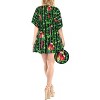 LA LEELA Women's Summer Plus Size Beach Dress Coverups Mini Loose Holiday Swimwear Bathing Suit Dress Beach Wear Swimsuit Cover-up - 2 of 4