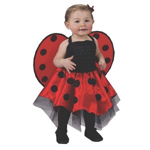 Fun World Toddler Girls' Ladybug Dress Costume - Size 12-24 Months - Red - 1 of 2