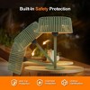 ZACHVO 1500W Halogen Woven Shade Electric Patio Heater with Pull Cord Switch, Tip-over Protection & Shower-Proof Design,Green - 4 of 4