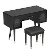 APRILSOUL Elegant Vanity Makeup Table & Chair Set, Modern Dressing Table with Organizer - 4 of 4