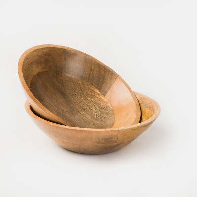 Woodform Bowl Set of 2 - Natural