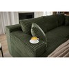 103" Modular Corduroy L-Shaped Sectional Sofa, Deep Seat - 2 of 2