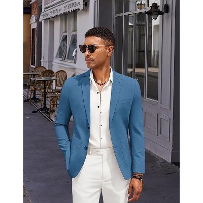 COOFANDY Men's Casual Linen Blazer Jacket Lightweight Sport Coats Two Button Suit Jackets