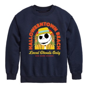 Boys' - Disney - Halloweentown Beach Graphic Long Sleeve Fleece Sweatshirt - 1 of 4