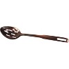 Amco 5-Piece Stainless Steel Cooking Utensil Set, Copper Finish, Includes Kitchen Ladle, Slotted Turner, Skimmer, Solid Spoons, 14" w/ Hanging Holes - 3 of 4