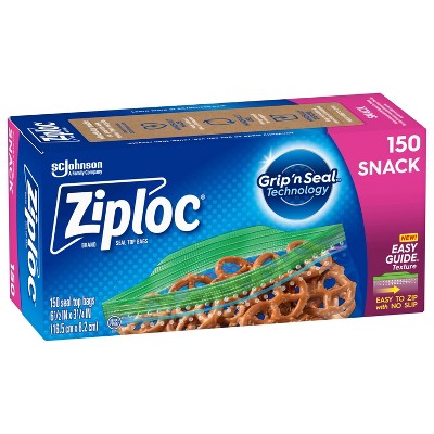 Ziploc Snack Bags with Grip 'n Seal Technology - 150ct