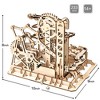 ROBOTIME Marble Run Kit 3D Wooden Jigsaw Puzzles Model to Build for Adults Birthday Gift, Beige, 10"*9"*8" - 3 of 4