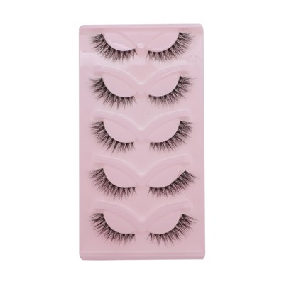 Unique Bargains 5D False Eyelashes Black 5 Pairs