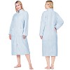 PAVILIA Womens Fluffy Housecoat Zip Robe, Faux Shearling Zipped Up Front Bathrobe, Plush Warm Zipper House Coat Lounger - 2 of 4