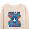 Women's - Star Wars - Americana Lightweight French Terry Wide Neck Long Sleeve Shirt - 2 of 4