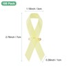 Unique Bargains Satin Awareness Ribbons with Safety Pins 100 Pcs - 3 of 4