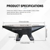 Zevemomo 66 Lbs Cast Steel Anvil for Blacksmithing & Jewelry Making, Hardened Forging Tool with Round Horn, Pritchel Hole & Large Workface - Black - 4 of 4