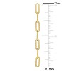 EVERLY JEWELRY | 14k Yellow Gold Paperclip Link Drop Earrings - 3 of 4