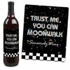 Big Dot of Happiness 80's Retro - Totally 1980s Party Decorations for Women and Men - Wine Bottle Label Stickers - Set of 4 - 3 of 4