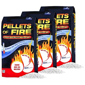 Snow Joe 3 Pack Pellets of Fire Ice Melter Driveways Sidewalks Concrete, 20 lb - 1 of 4