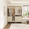 Aheaplus Set of 2 Closet Organizers, Walk-in Closet System with Hanging Rods and Drawers - 2 of 4