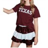 Women's Sequin Texas Stars & Fringe T-Shirt - FANTASTIC FAWN - 2 of 3