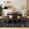 Boho Floral Rugs for Living Room Decor Flower Area Rug Washable Farmhouse Floor Carpet Non Slip Botanical Accent Rug for Nursery Bedroom - 3 of 4