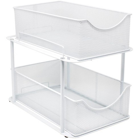 Two Tiered Slide Out Organizer White - Brightroom™ : Target