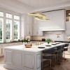 LNC MoaningMurtle " Luxury and Glam Crystal Integrated LED Kitchen Island  Lights, Gold,40.4in/42.5in - 4 of 4