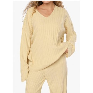 Women's Oversized V Neck Sweater - WE WORE WHAT - 1 of 2