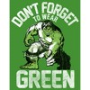 Boy's Marvel St. Patrick's Day Hulk  Don't Forget To Wear Green T-Shirt - 2 of 4