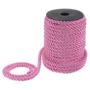 Unique Bargains Soft Polyester Twisted Silk Decorative Craft Cord Trim Cord Rope 22 Yards 1 Pc - 1 of 4