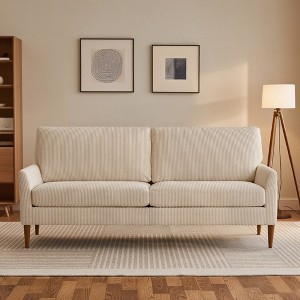 Dyonery 88" Loveseat Sofa for Living Room,Comfy Gray Blue Couche Modern Oversized Love Seat Sofa,Tool-Free Setup Large Couches for Bedroom Office - 1 of 4
