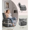 GustoWave Power Rocker Swivel Recliner Chair - Heat and Massage, Adjustable Electric Recliner Ergonomic PU Leather Single Sofa - 4 of 4