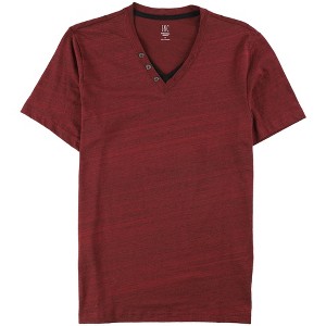 I.N.C International Concepts Mens Split-Neck Henley Shirt, Red, Small - 1 of 1
