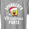Women's - SpongeBob SquarePants - Christmas Pants Short Sleeve Graphic T-Shirt - 2 of 4