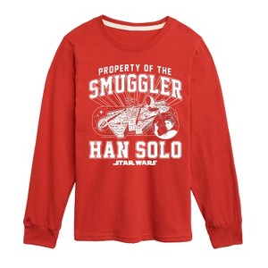 Boys' - Star Wars - Property Of The Smuggler Long Sleeve Graphic T-Shirt - 1 of 3