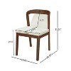 Christopher Knight Home Agosti Upholstered Backrest Armless Rubberwood Dining Chairs (Set of 2) - 3 of 4