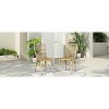 VYNXARIA Outdoor PE Wicker Patio Dining Chairs Set of 2 - Natural Elegance for Your Outdoor Space - 3 of 4