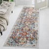 Indoor Wilton Floral Living Room Rugs, Stain Resistant Non Shedding Throw Carpet for Dining Room Bedroom - 3 of 4