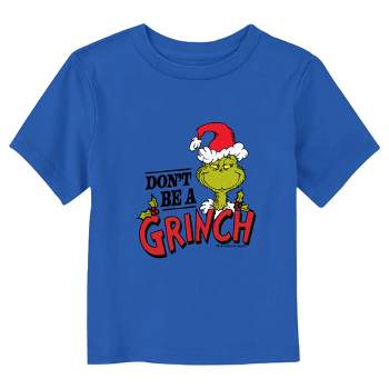 Toddler's Dr. Seuss Christmas Don’t Be a Grinch Santa Hat T-Shirt