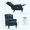 Vibrating Massage Recliner Chair with Heat, Wingback Push Back Reclining Chair for Living Room - 3 of 4
