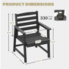 Lyngins Oversized All-Weather Outdoor Accent Chair – Imitation Wood Grain Design, Rainproof/Fade-Resistant, Single Patio Dining Chair/Outdoor Chair - 4 of 4