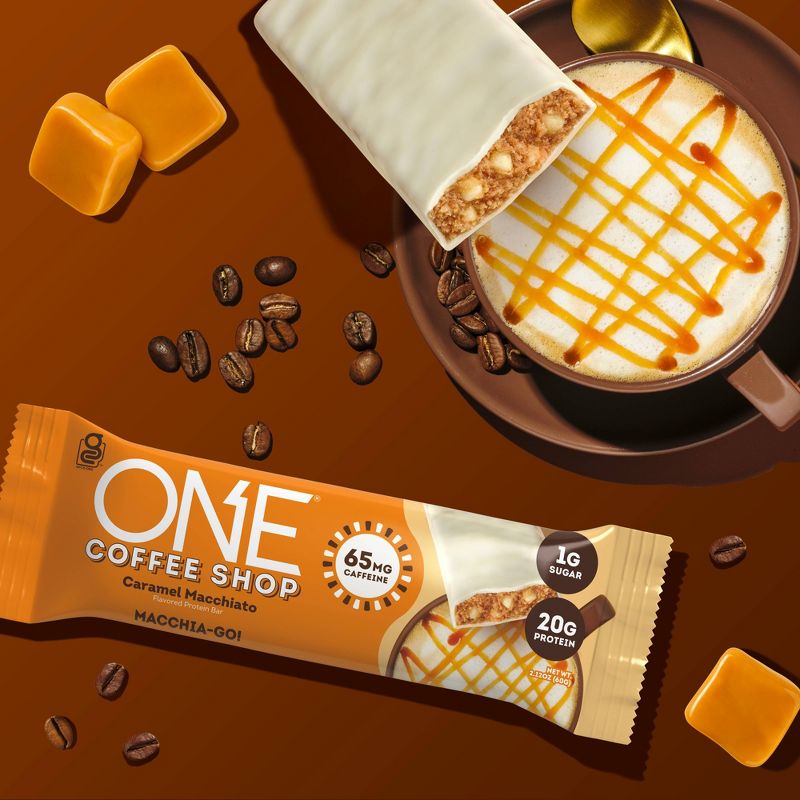 ONE Bar Coffee Shop Protein Bars - Caramel Macchiato - 4pk, 4 of 5