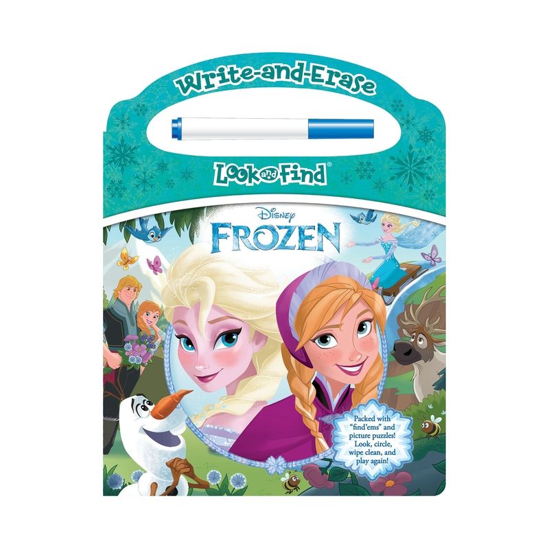 Disney Frozen: Write-And-Erase Look and Find - by  Pi Kids (Board Book), 1 of 5