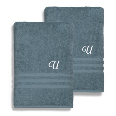 Linum Home Textiles 100% Turkish Cotton 2PC Denzi Bath Towel Set